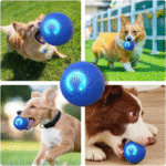 Interactive Dog Ball Toy, 2025 Upgrade Automatic Rolling Ball Interactive Pet Balls Shaky Toy, Self Moving Smart Jumping Electric Balls for Pets Indoor Outdoor Fun (Blue Orange 2 pack )