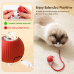 Interactive Cat Toys for Indoor Cats, 2025 New Smart Interactive Pet Toy Ball, Smart Rolling Ball for Dogs & Cats, Cat Toys for Bored Indoor Cats