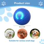Interactive Dog Ball Toy, 2025 Upgrade Automatic Rolling Ball Interactive Pet Balls Shaky Toy, Self Moving Smart Jumping Electric Balls for Pets Indoor Outdoor Fun (Blue Orange 2 pack )